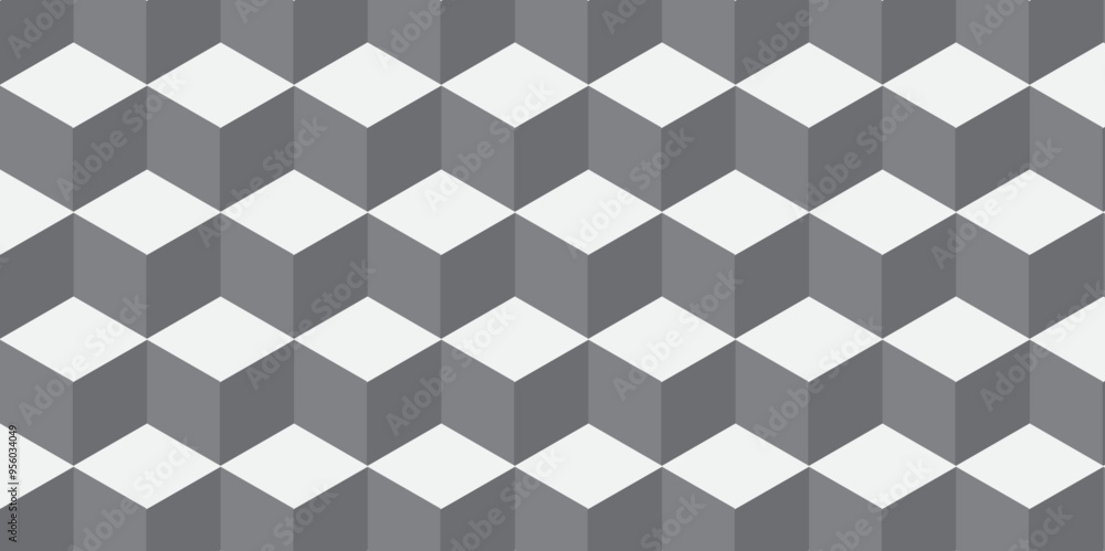 Seamless pattern block cube background. hexagon Cubes mosaic shape vector design. Minimal Abstract black and gray from cubes vector art design. Geometric tiles and mosaic creative stylish Seamless pattern block cube background. hexagon Cubes mosaic shape vector design. Minimal Abstract black and gray from cubes vector art design. Geometric tiles and mosaic creative stylish