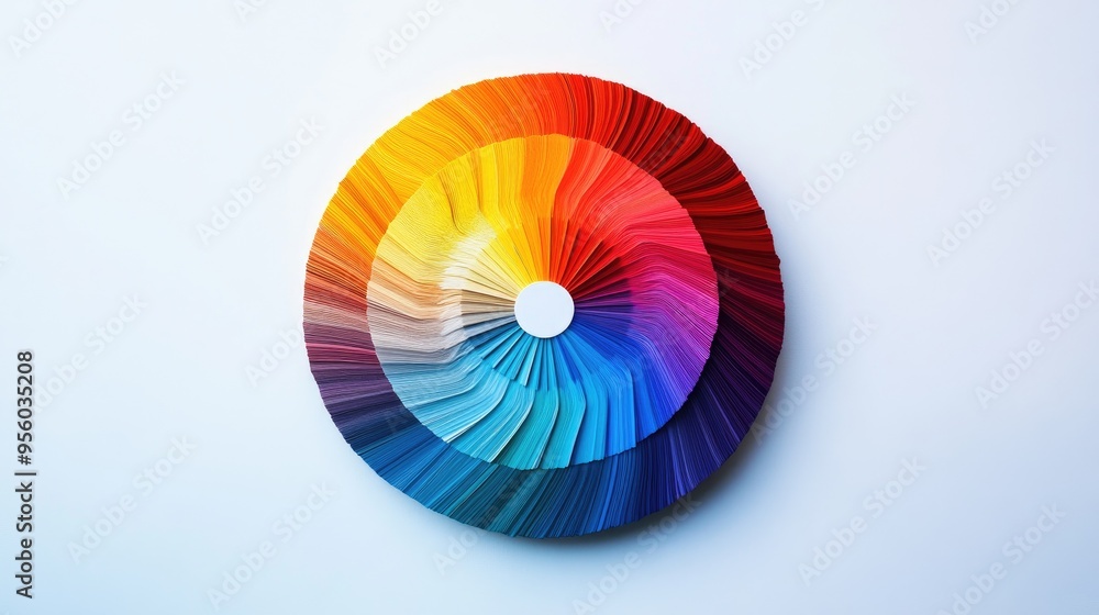 Isolated color wheel on a white background featuring a gradient to white illustrating color theory with primary secondary and tertiary colors Isolated color wheel on a white background featuring a gradient to white illustrating color theory with primary secondary and tertiary colors