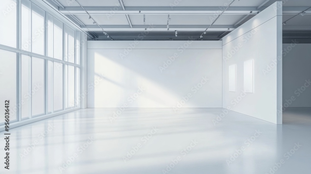 Empty exhibition booth with space for text Original 3D rendering project Empty exhibition booth with space for text Original 3D rendering project