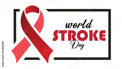 World Stroke Day is observed every year on October. Medical Healthcare Awareness concept. background, placard, banner template Vector illustration design.
