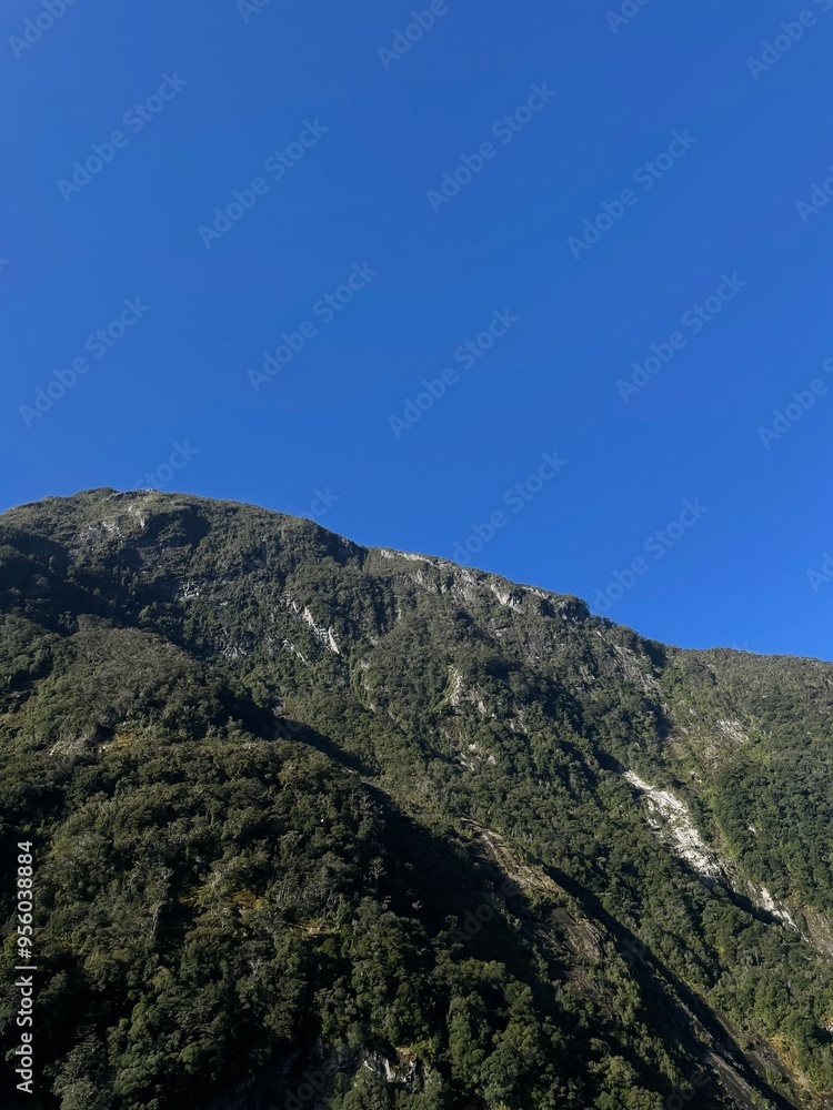 Mountain Edge On A Clear Blue Day Mountain Edge On A Clear Blue Day