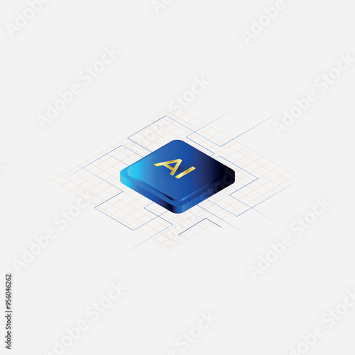 ai chip with circuit tect element vector