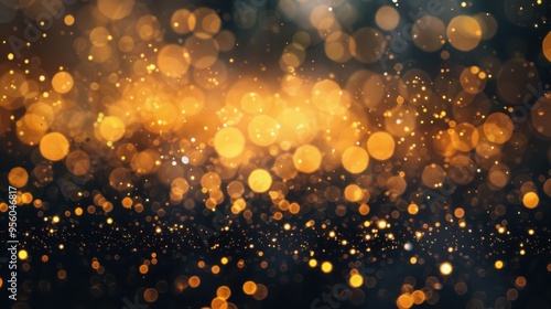golden bokeh blurred light abstract background magic concept