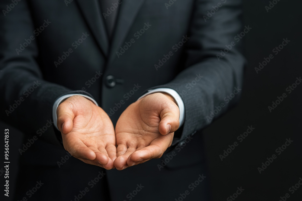 Open Hands Businessman. Open Hands Businessman.