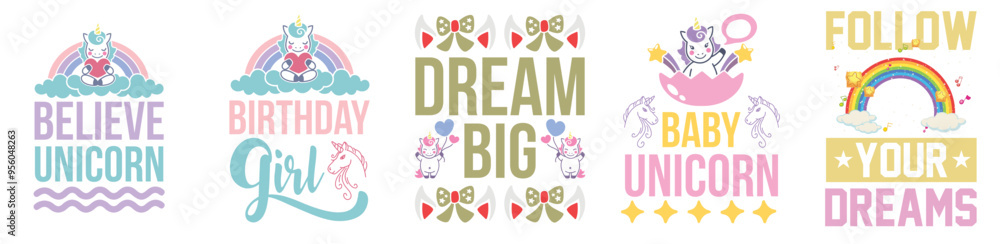 Decorative Unicorn Tshirt Design Bundle Quotes, Labels And Badges Pack Vector Illustration for Flyer, Printing Press, Bookmark Decorative Unicorn Tshirt Design Bundle Quotes, Labels And Badges Pack Vector Illustration for Flyer, Printing Press, Bookmark