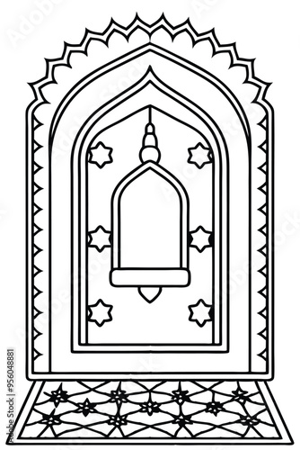 islamic muslim carpet sajadah design