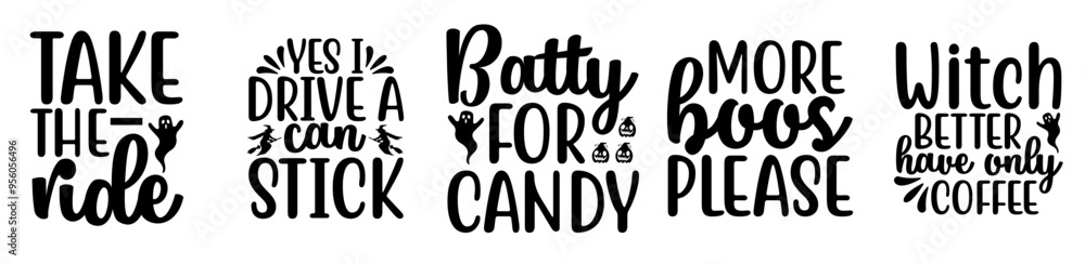Minimalist Halloween Bundle Hand Lettering, Trendy Retro Style Illustration Set Vector Illustration for Newsletter, Vouchers, Gift Card Minimalist Halloween Bundle Hand Lettering, Trendy Retro Style Illustration Set Vector Illustration for Newsletter, Vouchers, Gift Card
