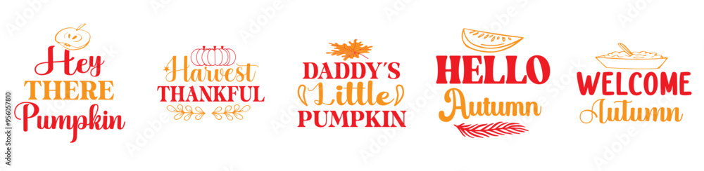 Vibrant Fall Bundle Labels And Badges, Calligraphic Lettering Pack Vector Illustration for T-Shirt Design, Advertisement, Brochure Vibrant Fall Bundle Labels And Badges, Calligraphic Lettering Pack Vector Illustration for T-Shirt Design, Advertisement, Brochure