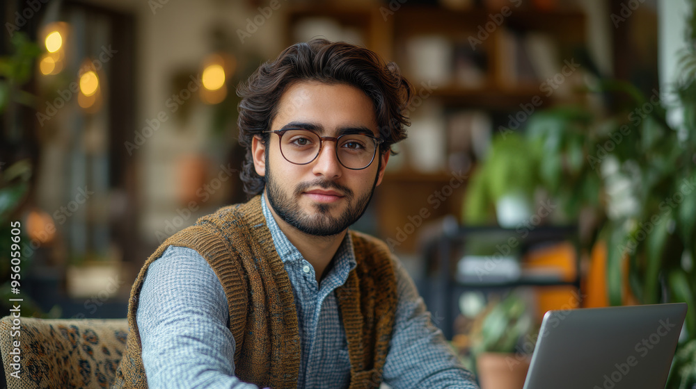 Young Man With Glasses. Young Man With Glasses.