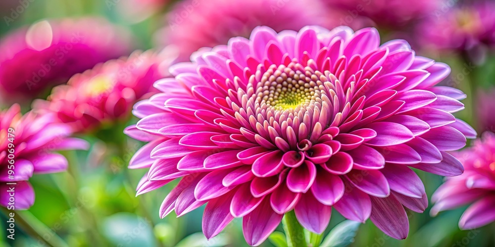 Close-up of a vibrant pink flower in full bloom Close-up of a vibrant pink flower in full bloom