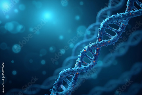 medical illustration of a DNA strand photo