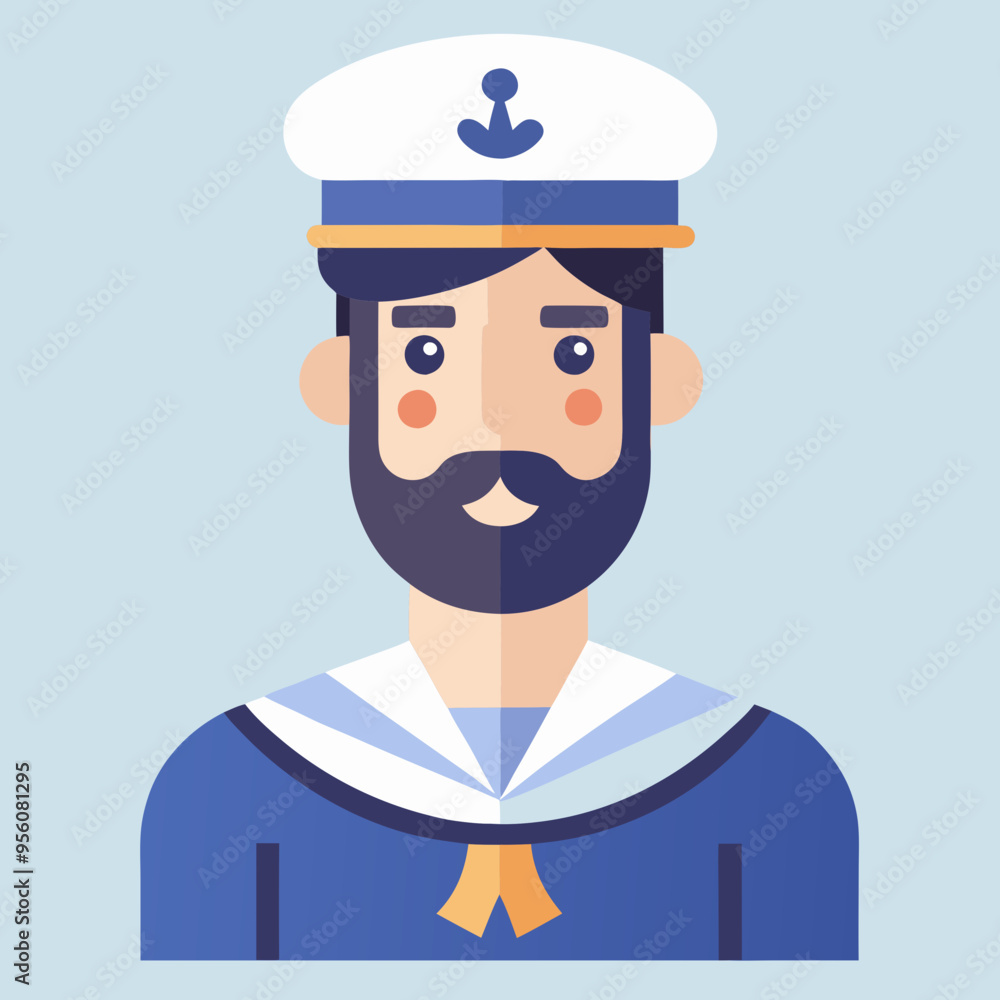 sailor capitan cartoon vector illustration sailor capitan cartoon vector illustration