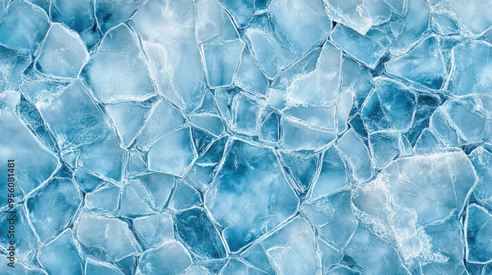 Seamless pattern featuring the intricate cracked texture of blue ice, perfect for winter-themed backgrounds Seamless pattern featuring the intricate cracked texture of blue ice, perfect for winter-themed backgrounds