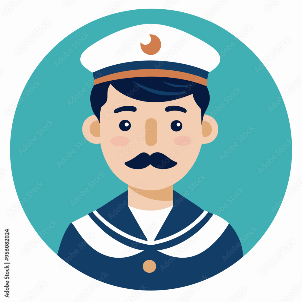 sailor capitan cartoon vector illustration sailor capitan cartoon vector illustration
