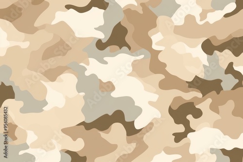 Camouflage pattern design poster background in Tan