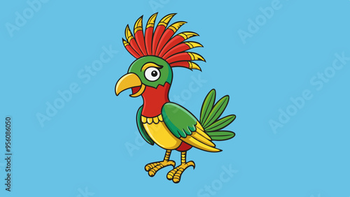 Quetzal bird National Hispanic Heritage, Vector 