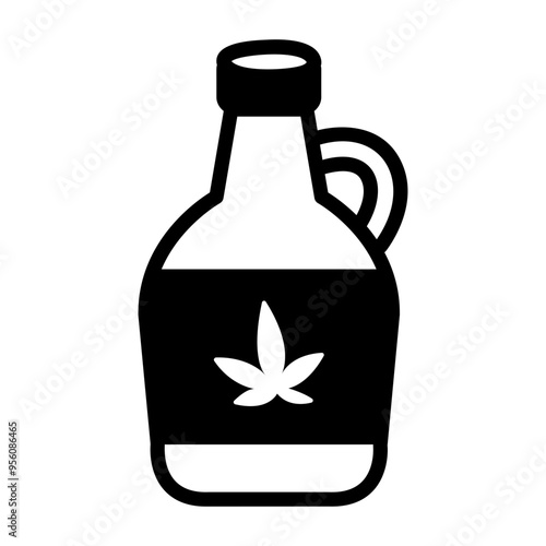 A sketchy style icon of maple syrup 