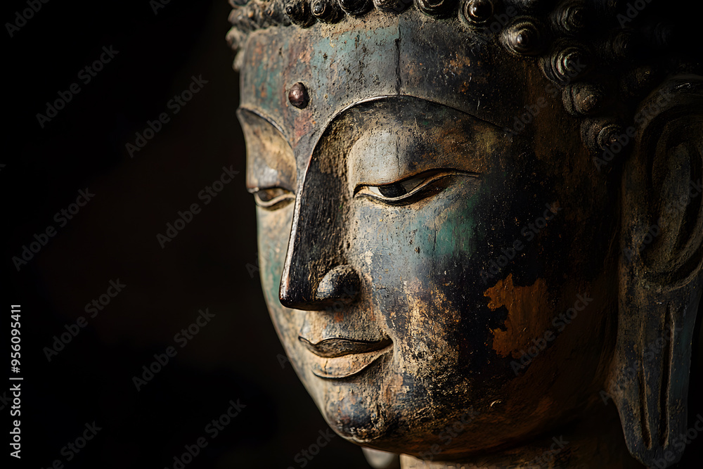 Burmese Buddha with peace and tranquility Burmese Buddha with peace and tranquility