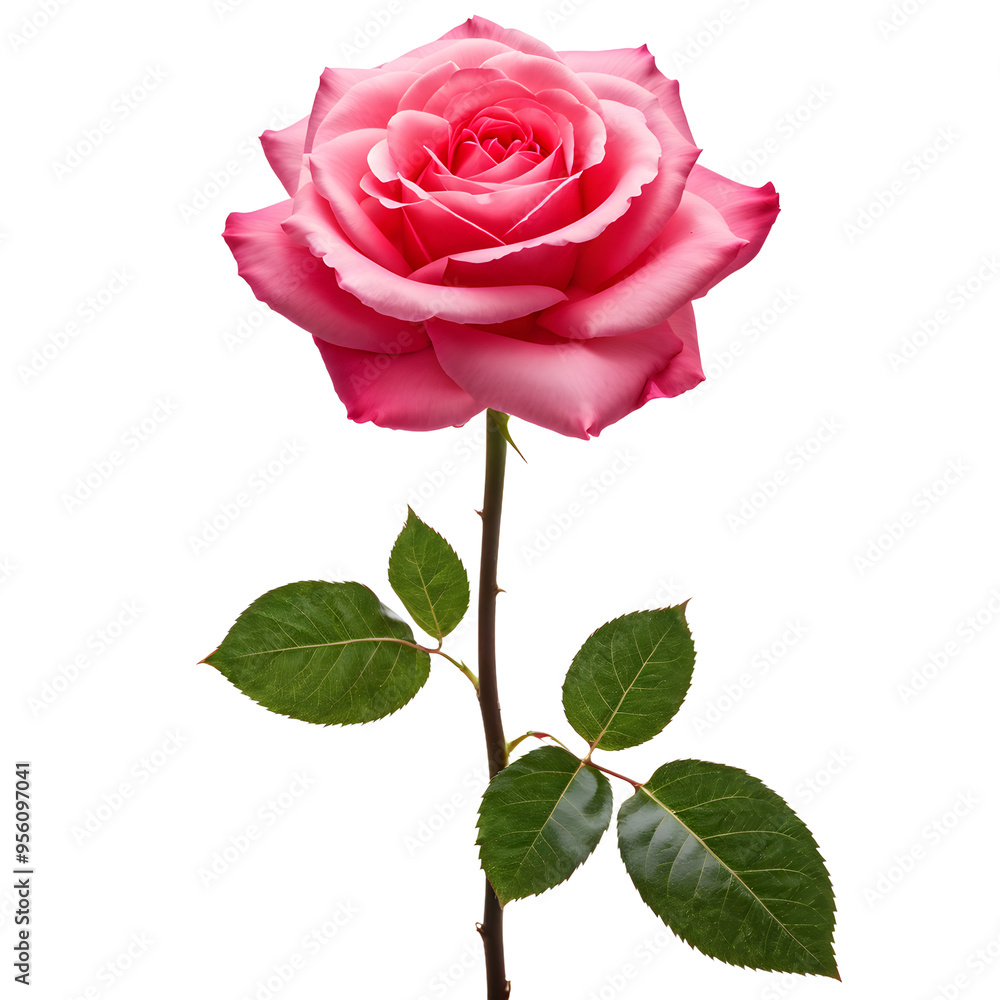 Pink rose isolated on the transparent background. Photo with clipping path.
Pink rose isolated on the transparent background. Photo with clipping path.