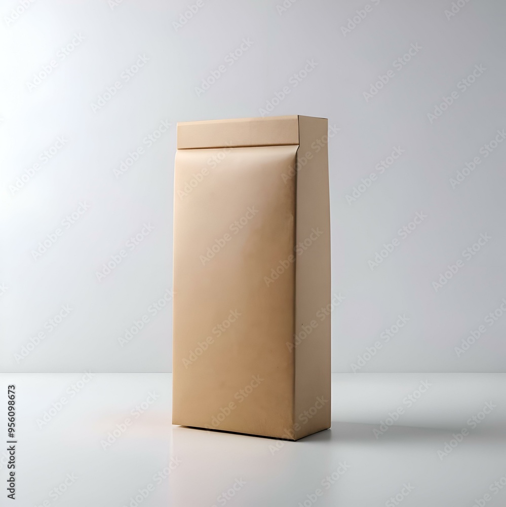 Simple. blank kraft paper pouch with a clean. modern aesthetic. Simple. blank kraft paper pouch with a clean. modern aesthetic.
