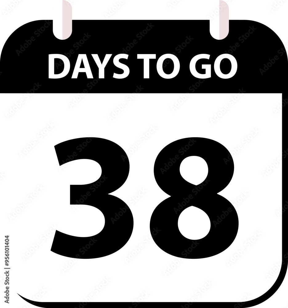 Countdown days left banner. Count time sale. Days to go. Countdown scoreboard timer. Vector illustration. Countdown days left banner. Count time sale. Days to go. Countdown scoreboard timer. Vector illustration.