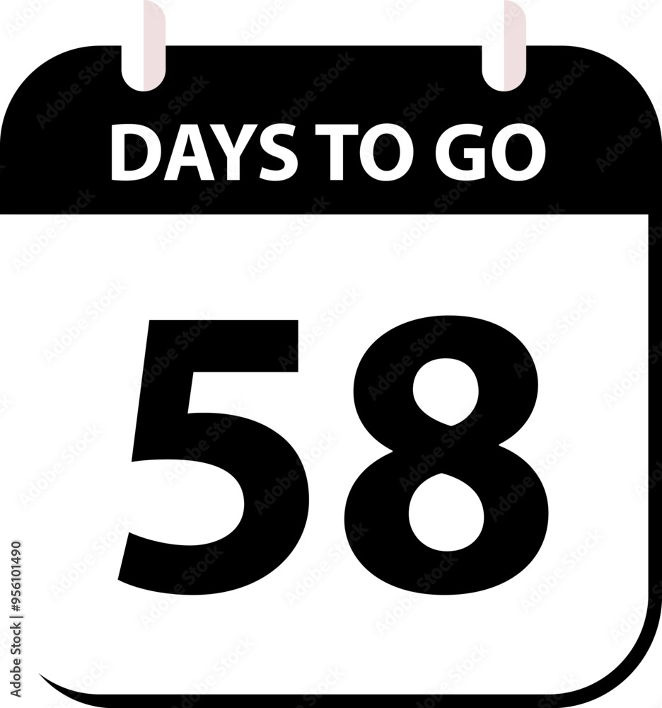 Countdown days left banner. Count time sale. Days to go. Countdown scoreboard timer. Vector illustration.