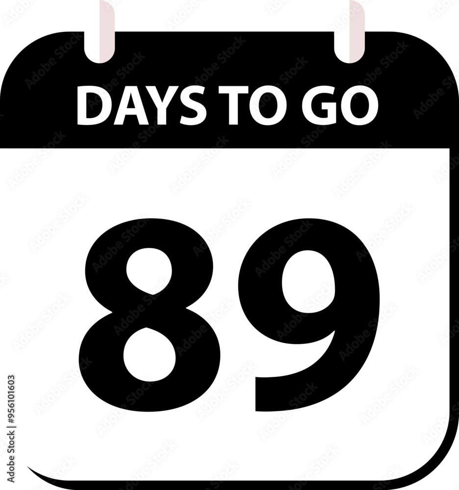 Countdown days left banner. Count time sale. Days to go. Countdown scoreboard timer. Vector illustration. Countdown days left banner. Count time sale. Days to go. Countdown scoreboard timer. Vector illustration.
