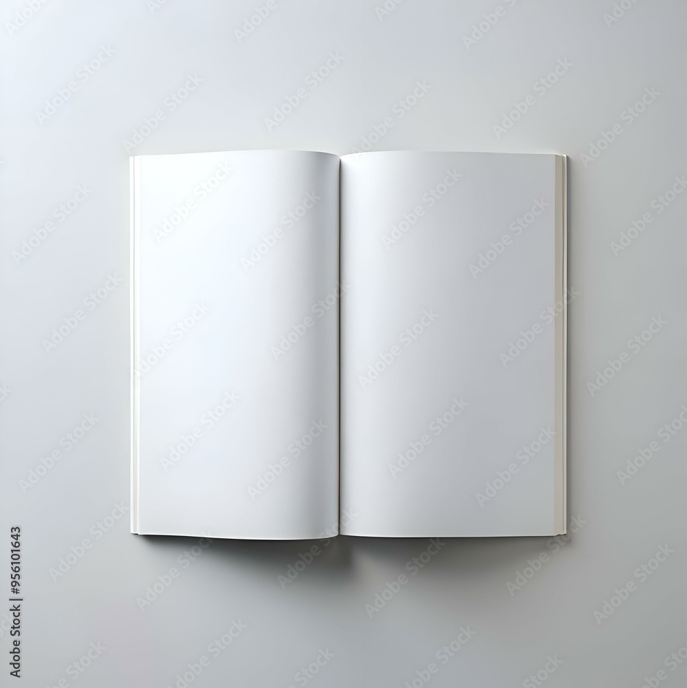 A clean and minimalist mockup of a blank open book. ideal for showcasing your design ideas or presenting your brand. A clean and minimalist mockup of a blank open book. ideal for showcasing your design ideas or presenting your brand.