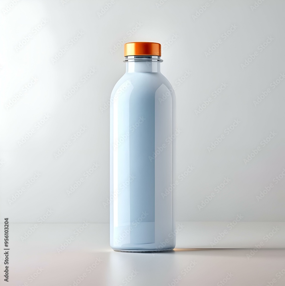 A clean. modern design of a glass bottle with an orange cap. perfect for showcasing your product or branding. A clean. modern design of a glass bottle with an orange cap. perfect for showcasing your product or branding.