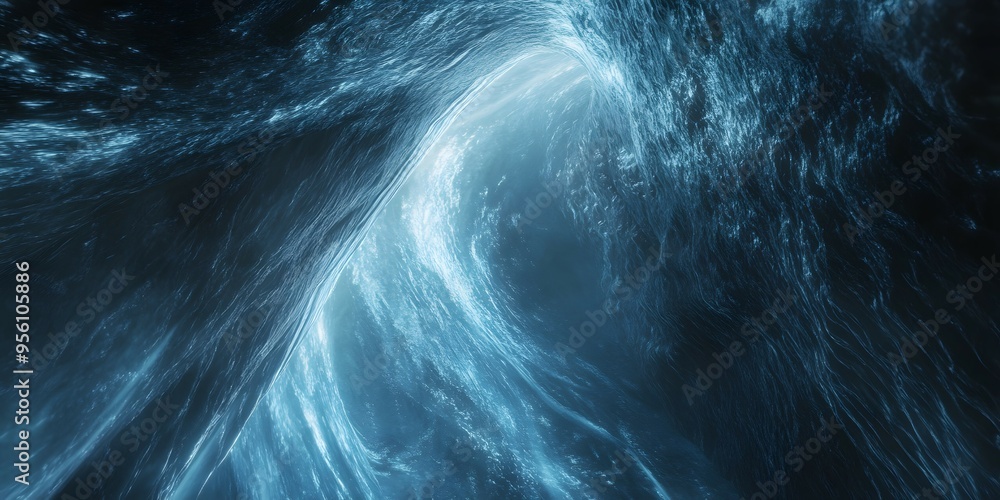 Naklejka premium Combining nebulae with water will create an unparalleled visual effect.