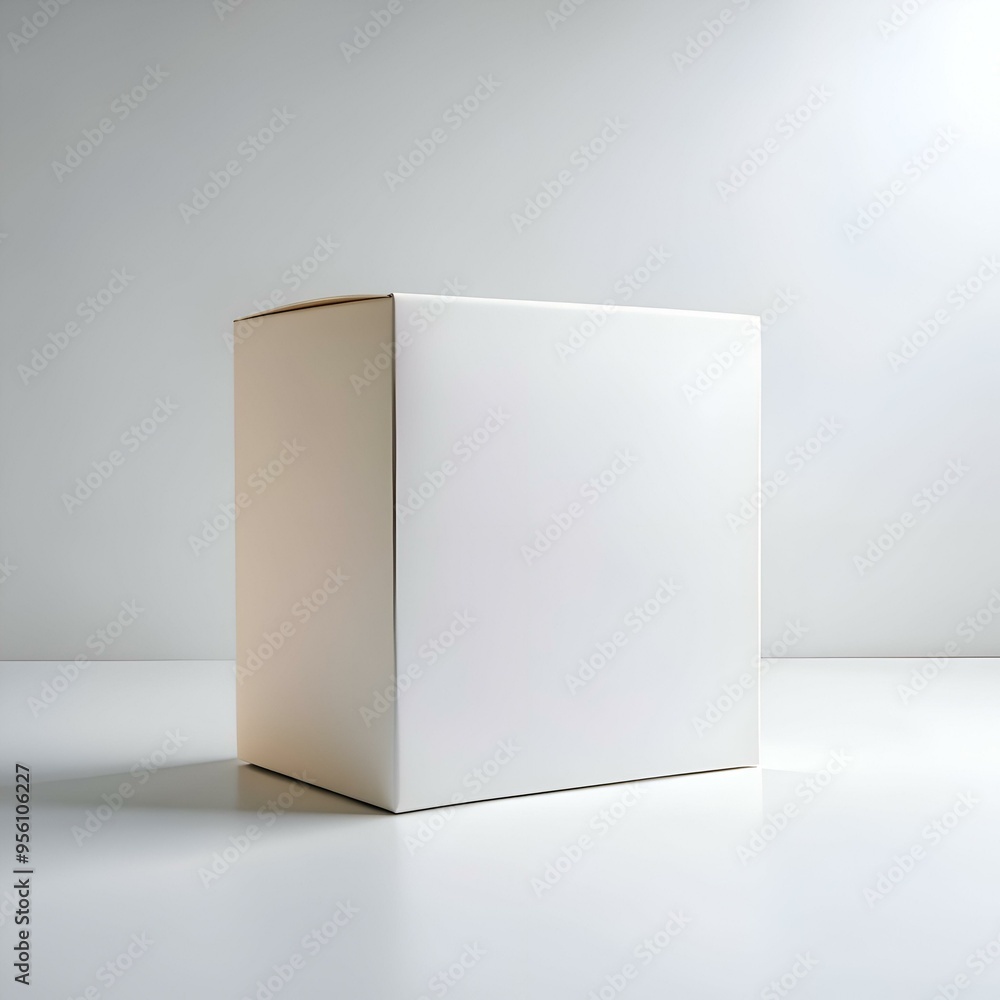 Clean. minimalist white box isolated on a white background. Clean. minimalist white box isolated on a white background.