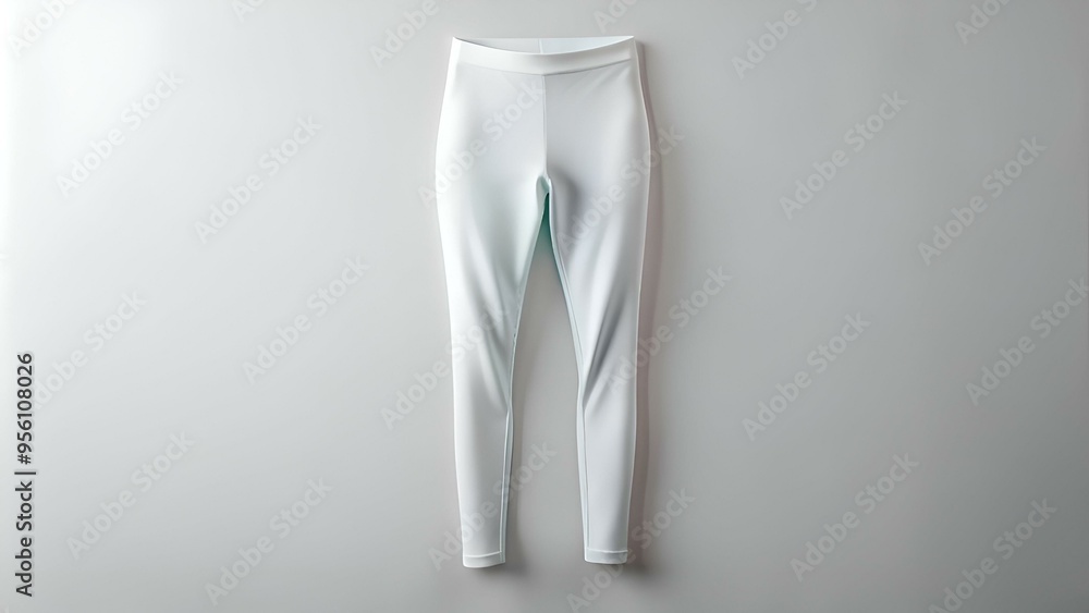 Clean and simple white leggings mockup. Clean and simple white leggings mockup.