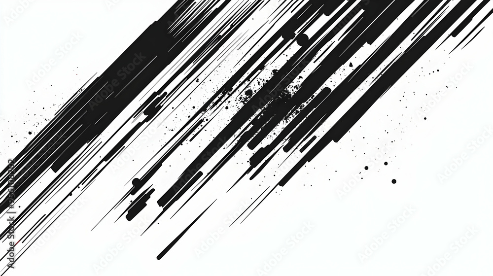 Abstract Black and White Diagonal Lines and Splashes Background Abstract Black and White Diagonal Lines and Splashes Background