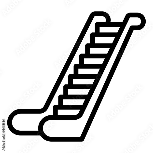 escalator Line Icon
