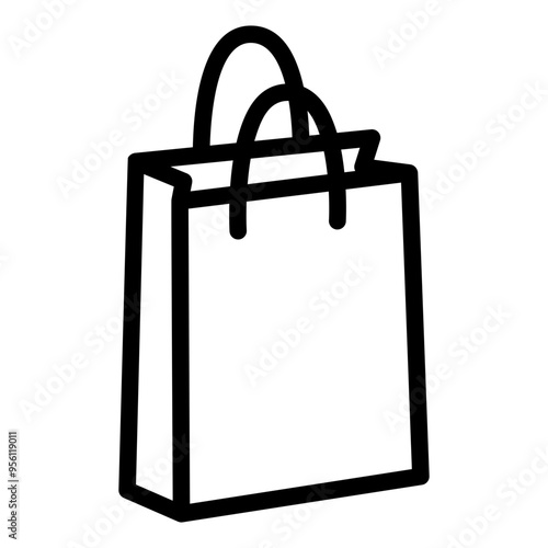 shopping bag Line Icon