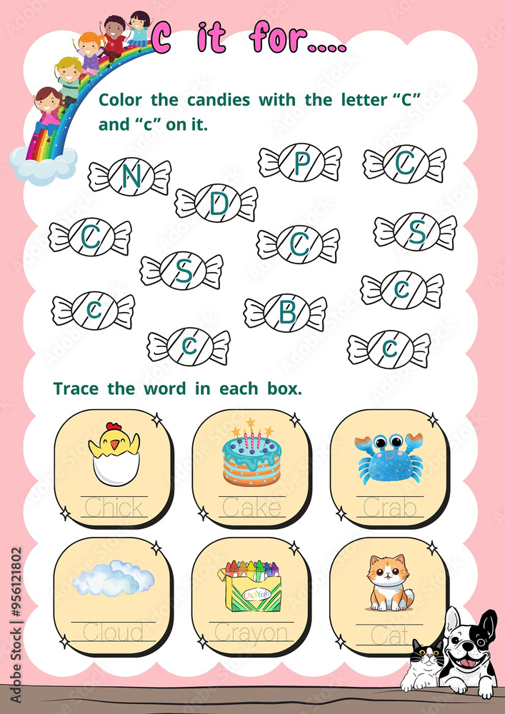 Start learning letters A-Z and simple words. Have fun learning English. Worksheet. Start learning letters A-Z and simple words. Have fun learning English. Worksheet.