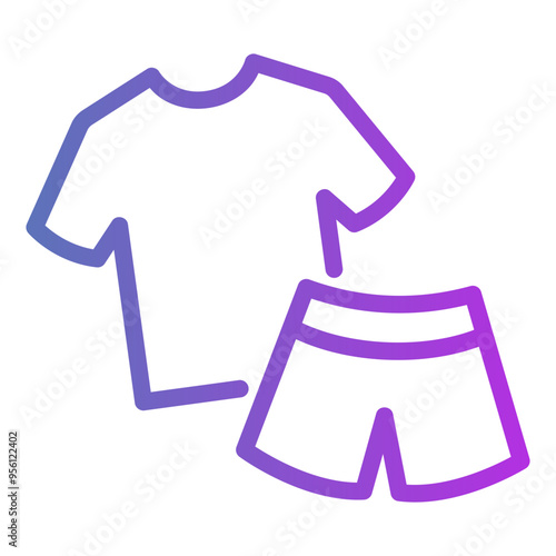 clothes Gradient icon