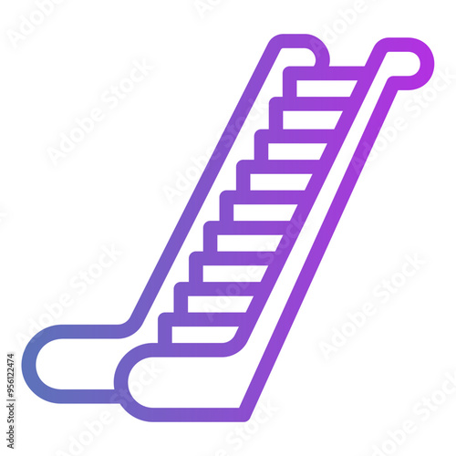 escalator Gradient icon