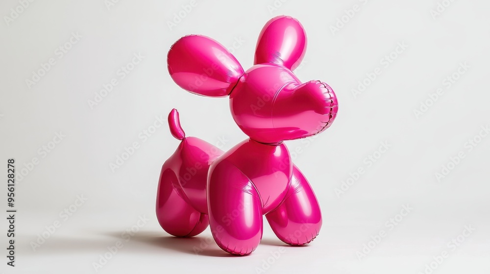 Single Pink balloon dog on studio background,festive party balloon dog figure,shopping mall,Valentine Love,Layout,Toy of balloons,Flat design,balloon dog twisting modeling,copy space. Single Pink balloon dog on studio background,festive party balloon dog figure,shopping mall,Valentine Love,Layout,Toy of balloons,Flat design,balloon dog twisting modeling,copy space.