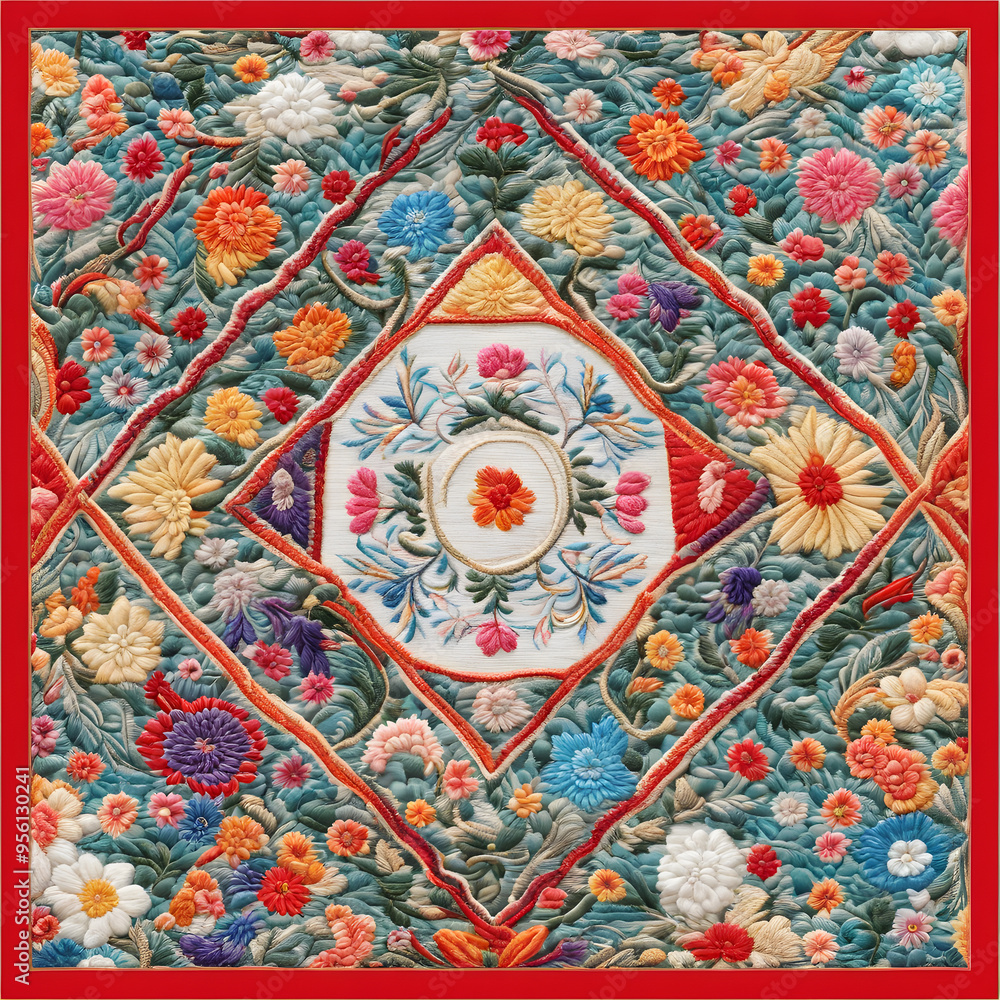 Korean style traditional embroidery pattern Korean style traditional embroidery pattern