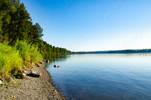 Fraser River at Matsqui, Mission, BC, Canada photo