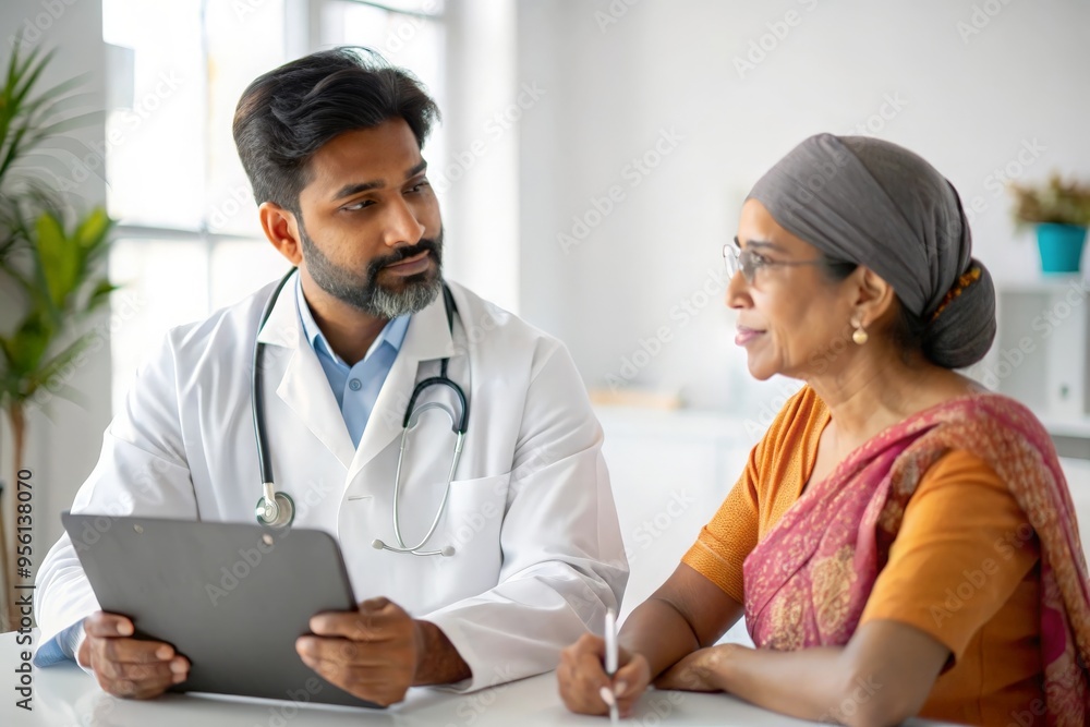 Medical Consultation Between Indian Doctor and Woman
Medical Consultation Between Indian Doctor and Woman