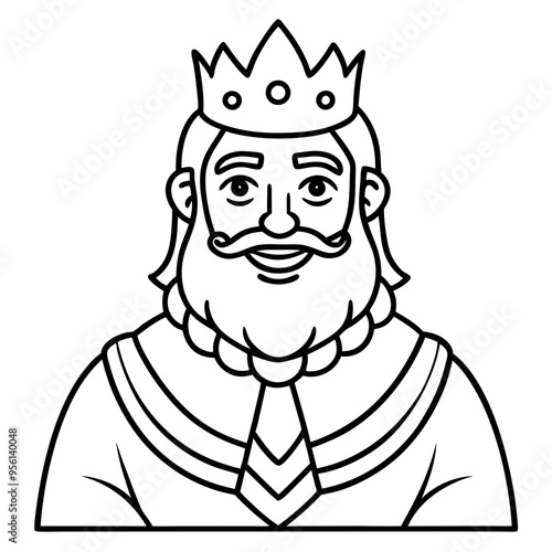 king royal cartoon vector illustration