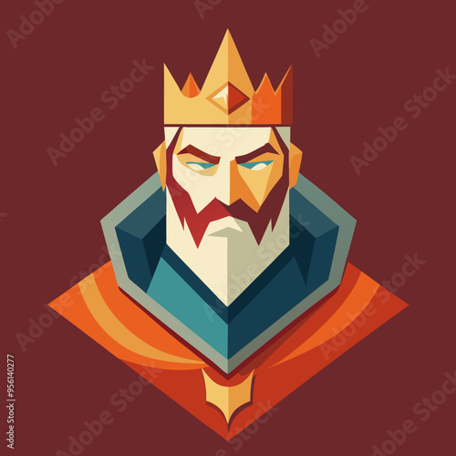king royal cartoon vector illustration