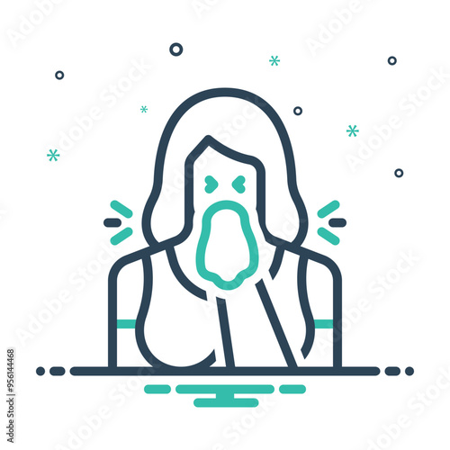 Mix icon for rhinitis
