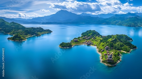 Aerial photos of Chinese scenery, natural scenery