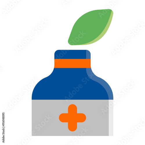 herbal, herbs, nature, medicine, pharmacy flat icon