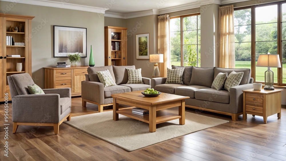 Sleek modern oak furniture sets a stylish tone in contemporary British homes, featuring clean lines and comfortable Sleek modern oak furniture sets a stylish tone in contemporary British homes, featuring clean lines and comfortable