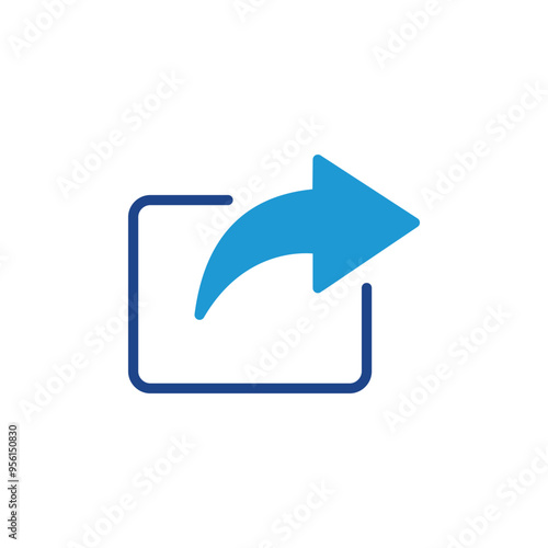 Share icon vector, Share symbol for web for web site Computer and mobile app