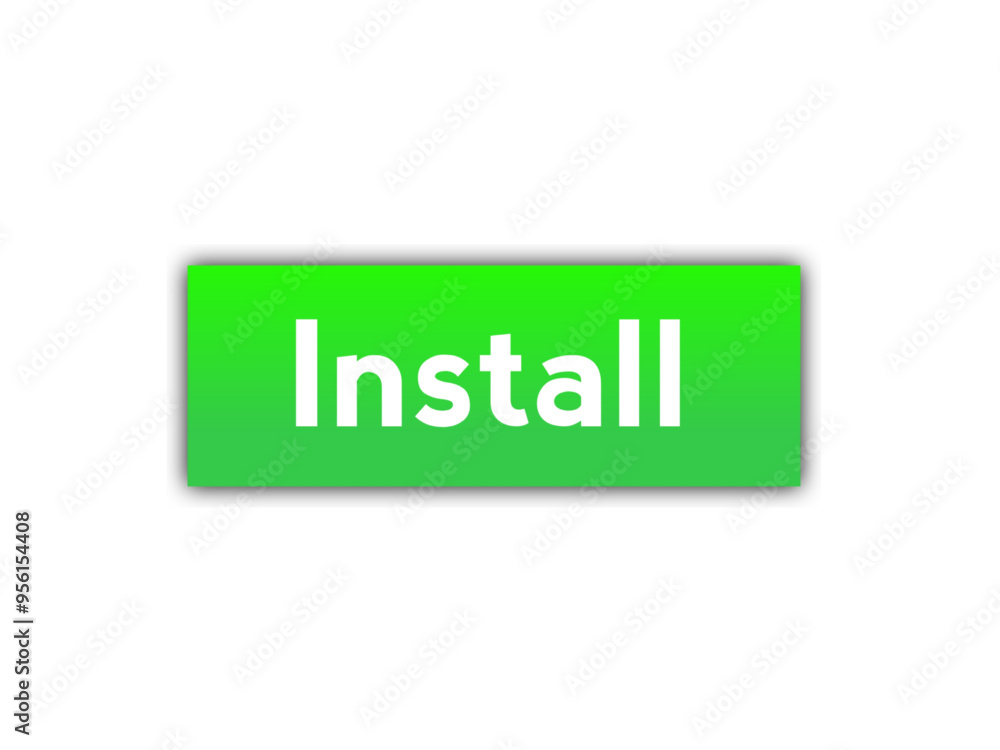 Install icon isolated on white background Install icon isolated on white background
